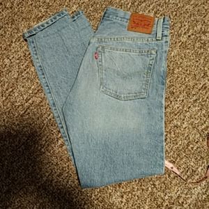 Levis 501 Skinny White Oak Cone Denim